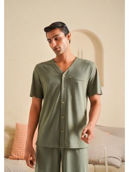 Muvazo - Lunora Lounge Olive Shirt