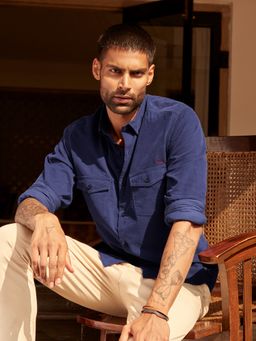 Andamen - Wild Indigo Explorer Slim Shirt