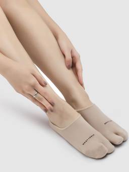 NEXT2SKIN - Women Solid Cotton Loafer No Show Thumb Socks (Pack of 3)