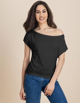 Moomaya - One Shoulder Short Sleeve Top