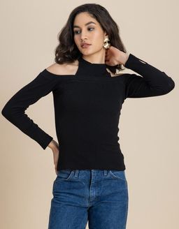 Moomaya - Women Casuals Cold Shoulder Top
