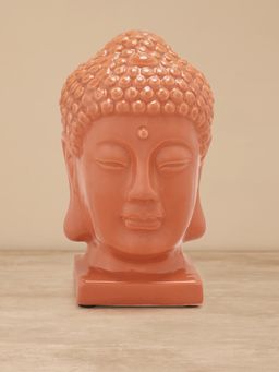 Pure Home + Living - Orange Ceramic Buddha Head