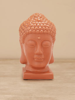 Pure Home + Living - Orange Ceramic Buddha Head