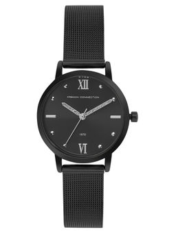French Connection - Black Analog Watch for Women (FCE20B)