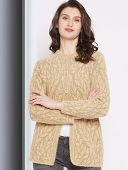 ZIGO - Camel Hairy Short Cardigan