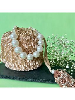 Nayaab by Sonia - Pristine Frost Blush Potli Bag for Women