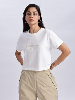 Calvin Klein - Logo Print Relaxed Fit Organic Cotton T-Shirt