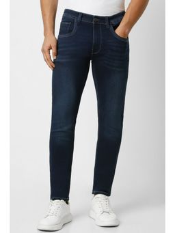 Van Heusen - Men Navy Dark Wash Skinny Fit Jeans