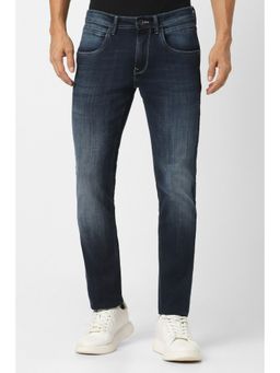 Van Heusen - Men Navy Blue Dark Wash Slim Fit Jeans