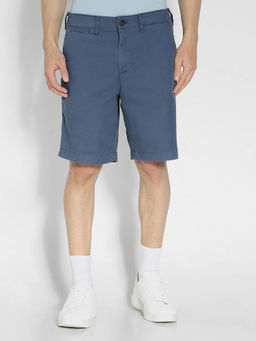 American Eagle - Men Navy Flex 9 Inches Lived-In Khaki Short