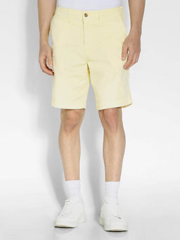 American Eagle - Men Yellow Flex 9 Inches Lived-In Khaki Short