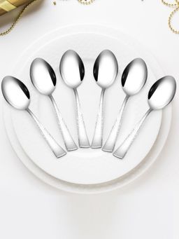 At Home by Nilkamal - Arias Vintage Baby Spoon Set of 6 (Silver)