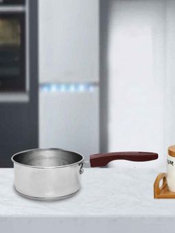 At Home by Nilkamal - Milkpan With Induction Red Handle 1000 Ml