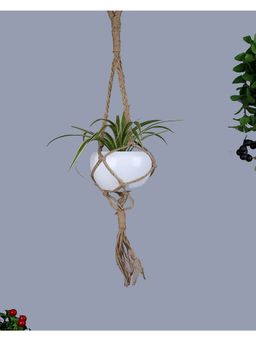 Homesake - Hanging Planter Medium Jute Beige