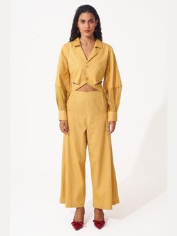 Western Era - Cotton Embellished Back and Side Cutout Co-Ord Set