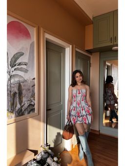 HOUSE OF SAL - Embroidered Tube Dress