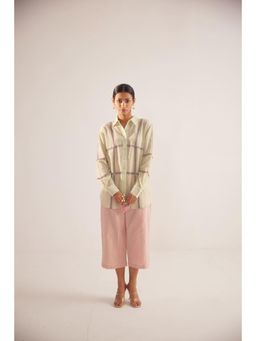 Western Era - Peach Pleated Linen Trousers