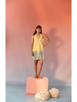 Western Era - Sun and Slate Tie Dye Halter Dress