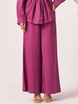Western Era - Irya Regular Purple Fit Cotton Trouser
