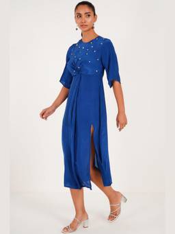 Western Era - Knot Detail Midi Dress