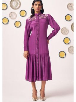 Western Era - Evara Embroidered Yoke Tiered Dress