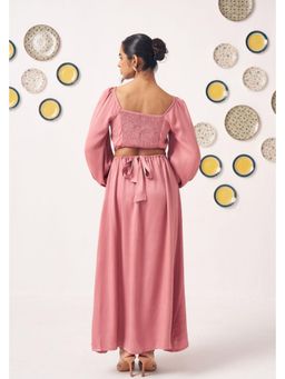 Western Era - Nyra Dusty Rose Maxi Dress