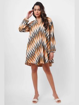 Western Era - Oversized Event Wear Ikat Dress