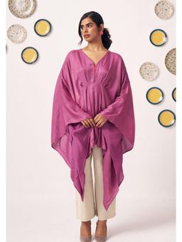 Western Era - Orchid Flow Draped Kaftan with Pant