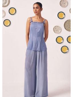 Western Era - Serein Slate Blue Embellished Co-Ord Set