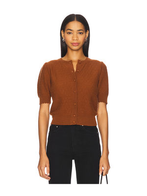 THE DELANE EMBROIDERED POINTELLE CARDI
