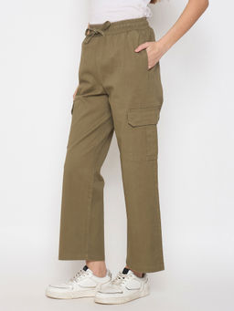 Madame - Cotton Straight Green Cargo