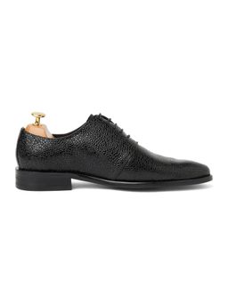 Vantier - Ostrich British Black Oxfords