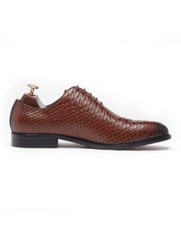 Vantier - Alligator Brown Oxfords