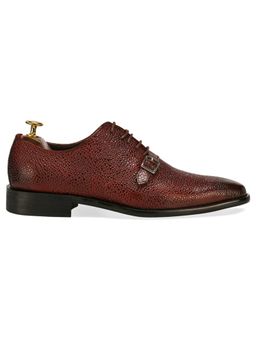 Vantier - Stingray Leather Wine Red Oxfords