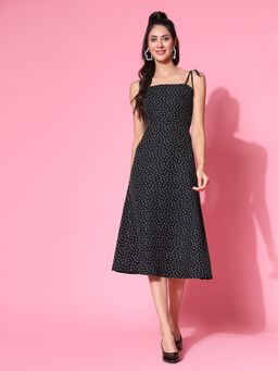 KASSUALLY - Midi Dress with Shoulder Tie Ups