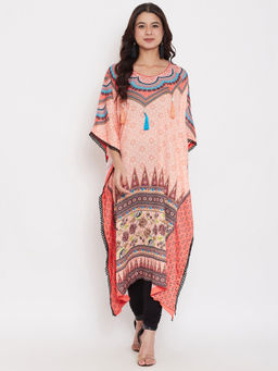 The Kaftan Company - Peach Ethnic Heritage Kaftan