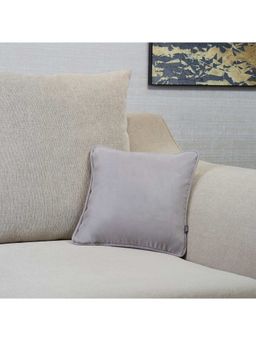 HomeTown - Nora Shades Suede Reversible Solid Cushion Cover 30 x 30 Cm in Grey Colour