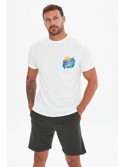 Trendyol - Man White T-Shirt