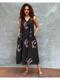 Chidiyaa - Soil Birds And Bloom printed Cotton Dress