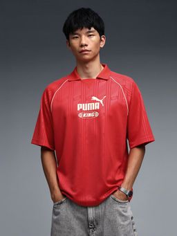 Puma - KING Collar Boxy Polo T-shirt - Red