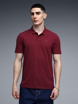 Puma - Essentials Men's Basic Logo Polo T-shirt - Red