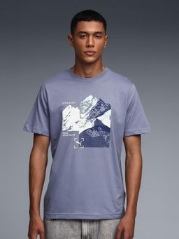 Puma - House of Graphics Men's Mountain Printed T-shirt - Grey