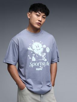 Puma - House of Graphics Men's Sun Print T-shirt - Grey