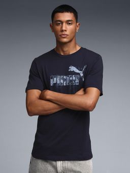 Puma - Men's Camo Crew-Neck T-shirt - Blue