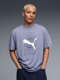 Puma - TECH Men's Relaxed Graphic T-shirt - Grey
