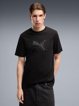 Puma - HOUSE OF GRAPHICS Men's Cat Logo T-shirt - Black