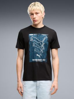 Puma - HOUSE OF GRAPHICS Men's Box Print T-shirt - Black