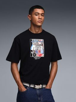 Puma - Junior Varsity Men's Relaxed T-shirt - Black