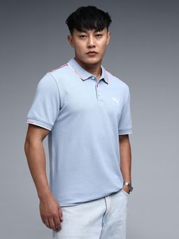 Puma - Contrast Tipping Men's Slim Fit Polo T-shirt - Blue