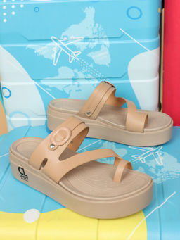 Carlton London - Beige Stylish Sandals